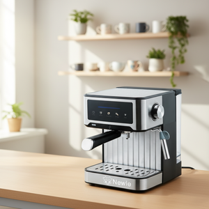 Machine à café expresso 20 bars avec conformité ErP, machine à café 2-en-1 pour dosettes et café moulu, capacité de 1,6 L, avec prise VDE - Product Image 4