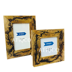 Free Hand Black Painted Artistic Classical Photo <b>Frame</b> for Home & Office | Exquisite Woodwork <b>Picture</b> <b>Frames</b> | Classy Look - Product Image 1