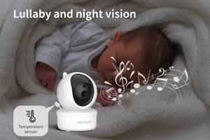 3.5 pouces LCD bébé moniteur nounou <span class=keywords><strong>caméra</strong></span> de sécurité 2X Zoom grand Angle Rotation <span class=keywords><strong>caméra</strong></span> intérieure Vision nocturne <span class=keywords><strong>pas</strong></span> <span class=keywords><strong>cher</strong></span> bébé moniteur - Product Image 3