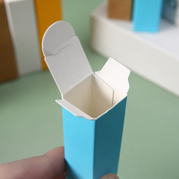 Boîte à rouge à lèvres vierge multicolore en carton blanc uni, emballage cosmétique pliable, impression de logo personnalisée possible
