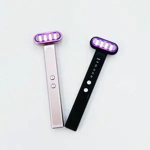 red light therapy wand green eyes for face & eyes & neck Ems Vibrating Face Eye Massager Lifting Eye Beauty Device Electric