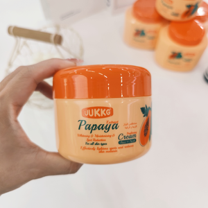 UUKKG Offre Spéciale : Lot de Soins Cutanés en Gros – <span class=keywords><strong>Crème</strong></span> <span class=keywords><strong>Visage</strong></span> <span class=keywords><strong>Solide</strong></span> Éclaircissante à la Papaye (260 ml) pour Peaux Noires - Product Image 1