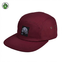 Gorra Vintage Ajustable con Visera Curva, Gorra Deportiva para Exteriores con Parche de Goma, Gorra de 5 Paneles de Tela Común, Gorras de Campamento