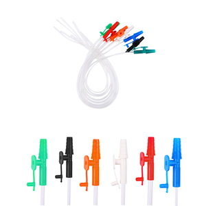 नवजात शिशु बाल चिकित्सा ट्रेकोस्टोमी रोगियों के लिए अंगूठे के नियंत्रण के साथ लिडरसन नरम pvc स्पुटम सक्शन कैथेटर - Product Image 2