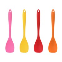 Cuillère à salade en silicone de qualité alimentaire Cuillère à salade pour la maison Ustensiles Grattoir à salade Cuillère à spatule pour fruits Mélangeur
