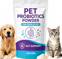 Poudre de Probiotiques pour Animaux OEM ODM, Complément de Soutien Digestif pour Chiens et Chats, Poudre Probiotique pour la Santé Digestive
