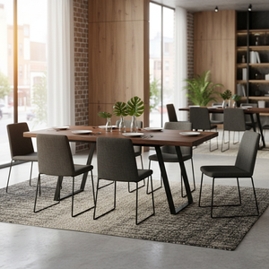 Italian Style Modern Commercial Use Oval Solid Stone Top <b>Dining</b> <b>Table</b> KD Metal Legs for Mall School Gym Living Room Sets Free - Product Image 3