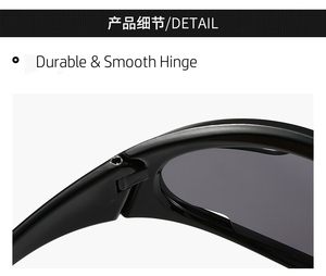 LiEr Qualitäts-UV400 PC Y2K Trendige Anti-Strahlen Mode Übergroße Fahrradbrille Fahren Angeln Sport Sonnenbrille Gesichtsschutz für Männer - Product Image 3