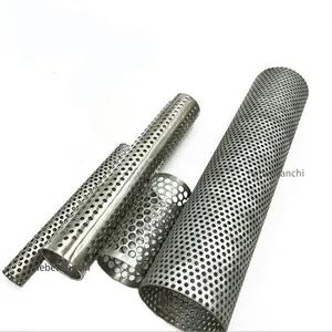Produire plusieurs styles 304 filtres en treillis métallique en acier inoxydable 316 Cylindre Filtre perforé pour tube filtrant