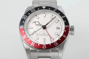 Montre mécanique de luxe de qualité supérieure, étanche, 41 mm, fabriquée par ZF, acier inoxydable 316L, mouvement ETA 2836, GMT, montre noire Bayy. - Product Image 3