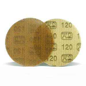 แผ่นขัดเฟอร์วี เมช 150 มม. 120 กริตแบบมีกาวด้านหลังสำหรับขัดไม้และโลหะ - Product Image 1