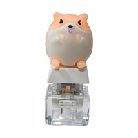 Clés de clavier en forme d'animaux, gadget anti-stress, pendentif pour clé de clavier, décoration de porte-clés, emballées individuellement