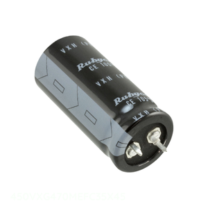 Condensador de canal del fabricante 450VXG470MEFC35X45 de orificio pasante 470 uF CAP ALUM 470UF 20% 450V SNAP TH - Product Image 1
