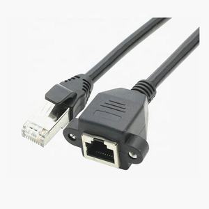 Ligne d'extension RJ45 en cuivre pur avec oreille <span class=keywords><strong>fixe</strong></span> avec trou de vis Réseau RJ45 ligne d'extension mâle à femelle - Product Image 6