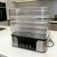 Déshydrateur alimentaire électrique domestique 500W 220-240V 50/60Hz |   Alerte de contrôle de température 35-75°C |   Matériau PP+GPPS VDE plaqué cuivre