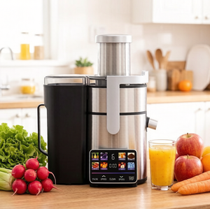 Exprimidor Comercial de Acero Inoxidable, Máquina Multifuncional para Smoothies, Jugos y Bebidas Frías con Pantalla Digital - Product Image 1