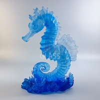 Boîtes cadeaux hippocampes en cristal personnalisées avec logos sculptés à la main Décoration intérieure Ornement Autres objets artisanaux en cristal