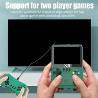 Console de jeu vidéo portable X9, écran 3,5 pouces, simulateur de jeux rétro classiques, manette de jeu pour enfants et adultes, cadeaux