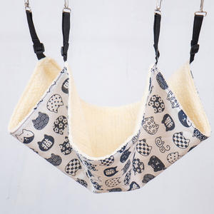 Hamaca colgante gruesa para gatos de interior <span class=keywords><strong>DIY</strong></span>, cama columpio, jaula para mascotas, hamaca con correas ajustables para gatos, perros pequeños, conejos - Product Image 5