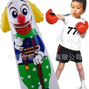 <b>Inflatable</b> Punching Bag Water Filled Pvc Printed Childrens Toy For Kids Boxing Training - Product Image 1