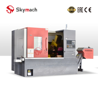 Tour CNC compact à banc incliné BR20H, haute performance, pour la production de petites à moyennes séries en environnements d'atelier