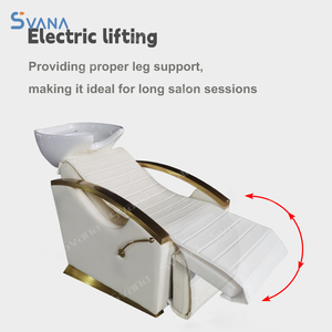 เตียงแชมพูปรับนอนได้พร้อมอ่างล้างจานสำหรับใช้ในร้านเสริมสวย - Product Image 4