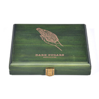Boîte à thé de la saison KSA Riyad, boîte à dattes, boîte à cigares en bois MDF noir de luxe, accessoires rectangulaires gravés au laser faits à la main DIY