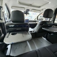 Mesa Plegable para Asiento Trasero Chery ICAUR V27 2026 con Carga Inalámbrica, Portavasos, Luz Ambiental, Bolsillo de Almacenamiento, Accesorio para Viajes por Carretera
