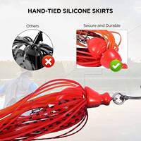 PENPOS Vente flash Buzzbait en métal dur multicolore Chatterbait Jack Hammer Lure MadBite Jig à lames Leurre de pêche