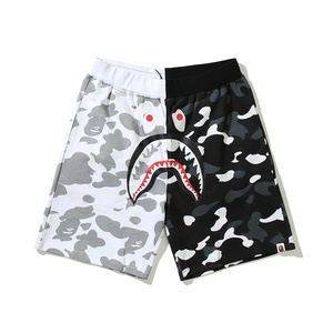 <span class=keywords><strong>Shorts</strong></span> Deportivos Casuales Unisex de Doble Cara con Estampado de Cabeza de Tiburón de Alta Calidad XX Bapees 1:1 - Product Image 4