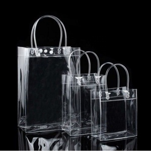 Clear Tote Fashion Bag PVC Transparent Shopping Bag Shoulder Handbag Stadium Approved Environmentally Storage Bags