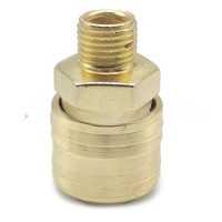 Conector de 4 vías de estilo alemán 1/4 cobre estilo alemán conector de manguera de aire de rosca macho hembra rápida buen precio buena calidad