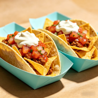 Barquettes à tacos compostables et résistantes à la graisse, avec logo personnalisé imprimé, pour les services de restauration rapide à emporter