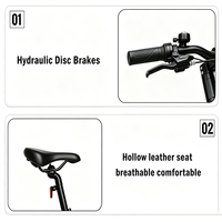 Vélo Électrique Urbain 27,5'' en Stock UE/US, Moteur Brushless 250W, Batterie Lithium 10,4Ah, Cadre en Aluminium, Freins à Disque Hydrauliques, Fonctionnalités Intelligentes Intégrées