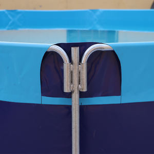 <span class=keywords><strong>Pas</strong></span> <span class=keywords><strong>cher</strong></span> Taille personnalisée extérieur et intérieur poisson-chat Tilapia pliant 10000 litres PVC bâche ronde bâche étang à poissons - Product Image 2