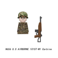 Figuras de Soldados Militares de la Segunda Guerra Mundial, Mini Figuras de Soldados Estadounidenses, Británicos e Italianos, Juguetes para Niños, Bloques de Construcción, Regalo para Niños y Niñas