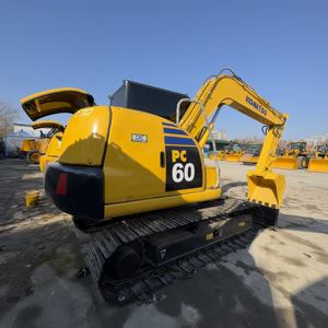 Excavatrice Komatsu PC60 d'occasion, engin de chantier hydraulique sur chenilles, original, 6 tonnes, PC60-7, PC60-8, PC56, PC70, mini-pelles - Product Image 4