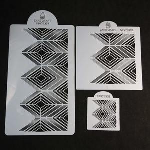 3Pcs Pochoir à Gâteau Motif Décoration de Gâteau de Mariage Dentelle Fondant Gâteau Boder Pochoirs Modèle Moule à <span class=keywords><strong>Dessin</strong></span> - Product Image 1