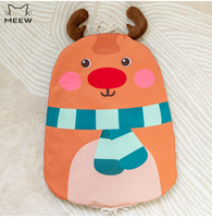 Tapis pour animaux de compagnie de Noël, forme de renard, pingouin, ours polaire, coussin de couchage pour chat et chien, coussin doux en coton PP pour animaux de compagnie