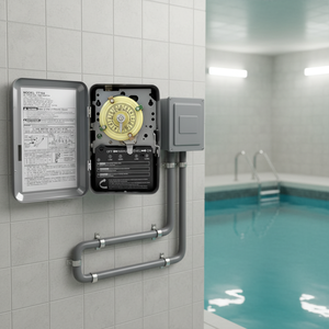 Minuteur mécanique T104 12 heures ON/OFF, contrôle de pompe de <span class=keywords><strong>piscine</strong></span> alimenté par prise - Product Image 4