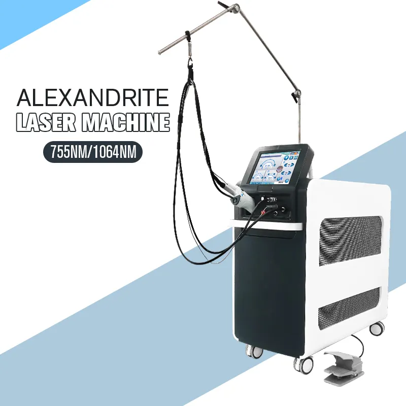 Best cooling system 3500W painfree laser hair removal machine nd yag and alex alexandrite laser
