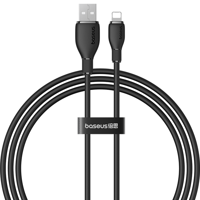 Baseus Ultra-Fast Fast Charging Data Cable USB-A to IP 2.4A 1m 1.5m 2m Designed for IP 6-14 Series 100% Original Ready in Stock