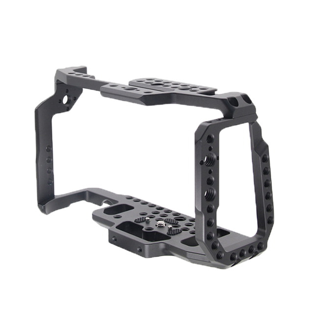 DMIDITIR Universal Mini Tripod Protective Rig for Small CCTV Cameras R5R6 Aluminum Alloy Camera Accessory-Black Portable