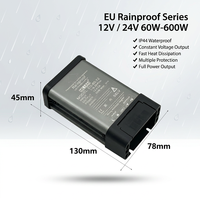 Alimentation électrique à découpage 12V 60W IP44 étanche à la pluie, tension constante 5A, pour éclairage LED industriel architectural/landscaping