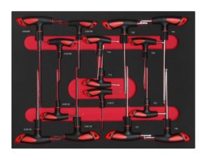 15 cái EVA bọt công cụ thiết lập CRV Hex cờ lê t loại duy nhất Hex Key cho các loại khác nhau của Allen phím - Product Image 1