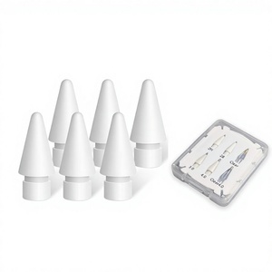 Pointes de crayon améliorées avec ressort intégré remplaçable, sensibles à la pression, anti-rayures, transparentes, blanches, coniques, en forme de balle pour - Product Image 1