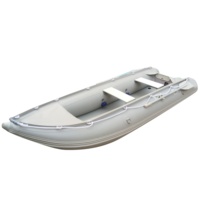 Goethe — bateau gonflable GTK370, PVC/Hypalon, radeau de pêche pour 2 personnes avec siège en aluminium