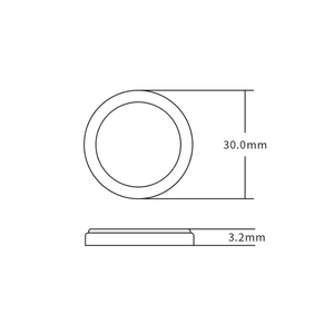 Liir3032可充电锂离子纽扣电池3.6V 120毫安时锂离子纽扣电池Akku - Product Image 4