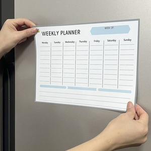 Calendario Magnético Personalizado para Refrigerador, Pizarra Blanca para Mensajes Borrables, Planificador Semanal - Product Image 4