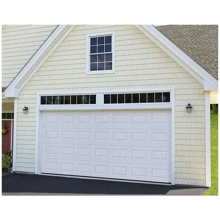 Supply China Wholesale 12x 16 Manual Roll up Big Luxurious Insulated Sectional Garage Door 9' Insulated Wooden